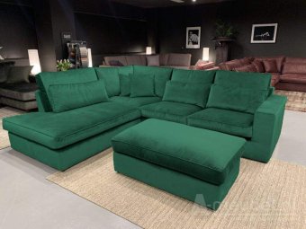 Groene hoekbank Leusden 270cm – A-meubel