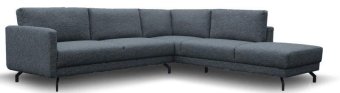 Antraciet hoekbank Vleuten 239cm – A-meubel