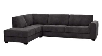 Zwarte hoekbank Voorburg 160cm – A-meubel