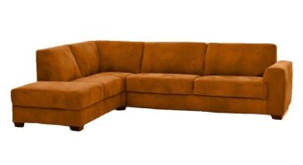 Oranje hoekbank Voorburg 233cm – A-meubel