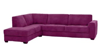 Paarse hoekbank Voorburg 233cm – A-meubel