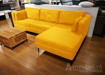 Gele loungebank Borne 223cm – A-meubel