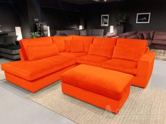 Oranje hoekbank Leusden 270cm – A-meubel