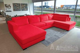 Rode u-bank Arnhem 199cm – A-meubel
