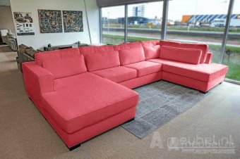 Roze u-bank Arnhem 199cm – A-meubel