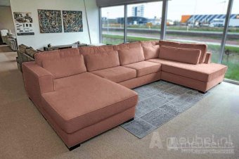 Taupe u-bank Arnhem 385cm – A-meubel