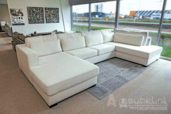 Witte u-bank Arnhem 199cm – A-meubel