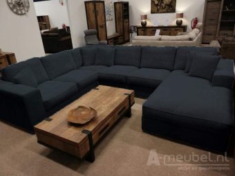 Antraciet u-bank Berlicum 265cm – A-meubel