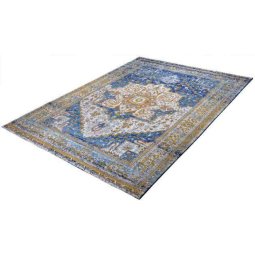Vloerkleed Norwich Blauw-Goud 230cm