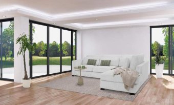 Witte hoekbank Almere 292cm – A-meubel