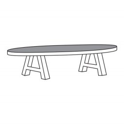 Salontafel TOV13-K Udenhout 135cm