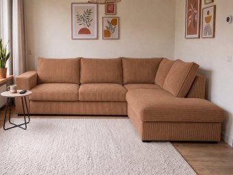 Afferden Longchair in cognac – kleurimpressie