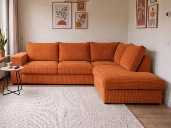 Afferden Longchair in oranje – kleurimpressie