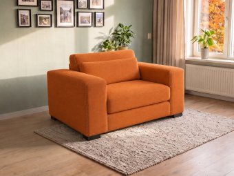 Almere Loveseat in oranje – kleurimpressie