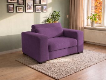Almere Loveseat in paars – kleurimpressie