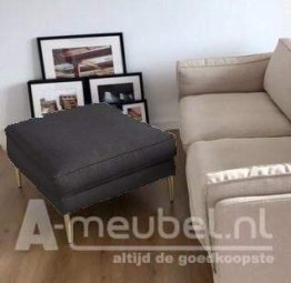 Antraciet Alverna Hocker 90cm – A-meubel
