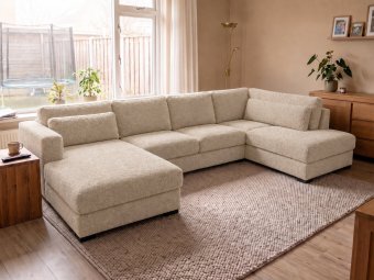 Arnhem U-Bankstel in beige – kleurimpressie