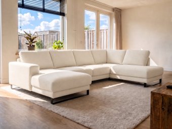 Baarlo U-Bank in creme – kleurimpressie