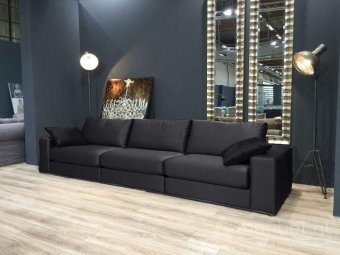 Antraciet bankstel Amersfoort 216cm – A-meubel