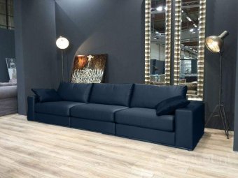 Blauwe bankstel Amersfoort 216cm – A-meubel