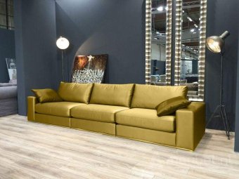 Gele bankstel Amersfoort 216cm – A-meubel