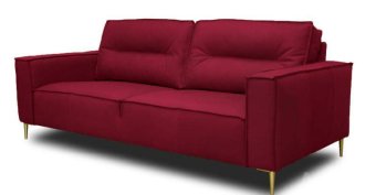 Rode bankstel Capelle 168cm – A-meubel