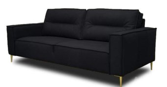Zwarte bankstel Capelle 168cm – A-meubel