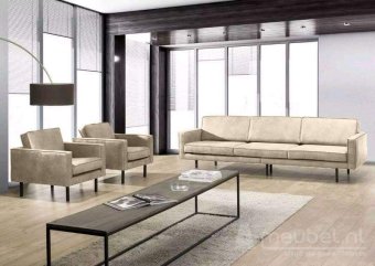 Creme bankstel Julianadorp 155cm – A-meubel