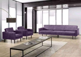 Paarse bankstel Julianadorp 155cm – A-meubel
