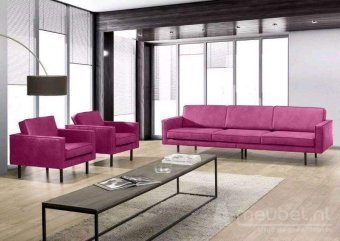 Roze bankstel Julianadorp 155cm – A-meubel