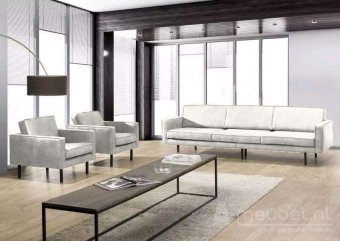 Witte bankstel Julianadorp 155cm – A-meubel