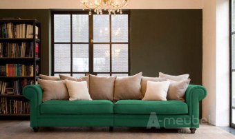 Groene bankstel Kaatsheuvel 200cm – A-meubel