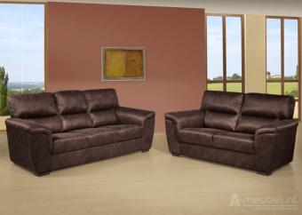 Bruine bankstel Oostrum 190cm – A-meubel