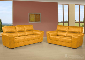 Gele bankstel Oostrum 190cm – A-meubel