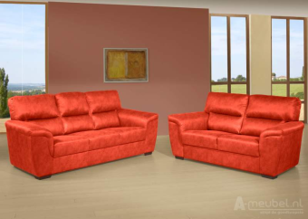 Oranje bankstel Oostrum 190cm – A-meubel