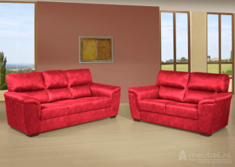 Rode bankstel Oostrum 190cm – A-meubel