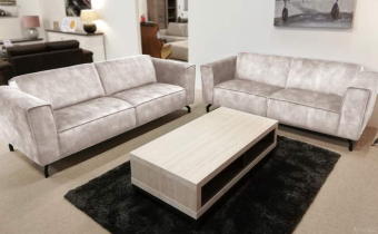 Creme bankstel Wolvega 185cm – A-meubel