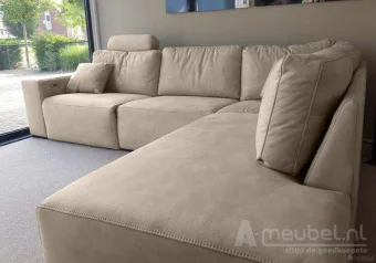 Beige hoekbank Marle 253cm – A-meubel