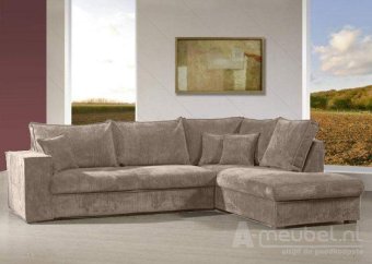Beige hoekbank Afferden 290cm – A-meubel