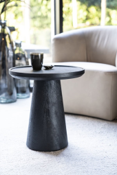 Bijzettafel Ron 46x49 - Zwart - 95651 46cm