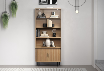 Boekenkast Rijssen - MAGAZIJN OPRUIMING - Eikenkleur 80cm