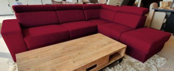 Rode loungebank Raalte 245cm – A-meubel