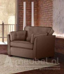 Bruine fauteuil Dordrecht 200cm – A-meubel