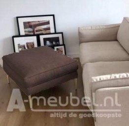 Bruine Alverna Hocker 90cm – A-meubel