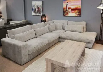 Beige hoekbank Ijsselstein 270cm – A-meubel