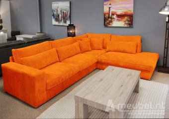 Oranje hoekbank Ijsselstein 270cm – A-meubel