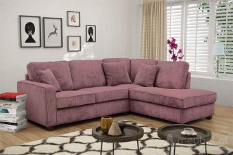 Roze hoekbank Groningen 231cm – A-meubel