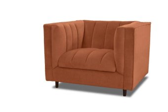 Cognac fauteuil Joure 105cm – A-meubel