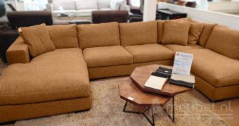 Cognac u-bankstel Sloterdijk 361cm – A-meubel
