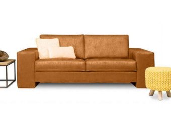 Cognac bankstel Maassluis 175cm – A-meubel